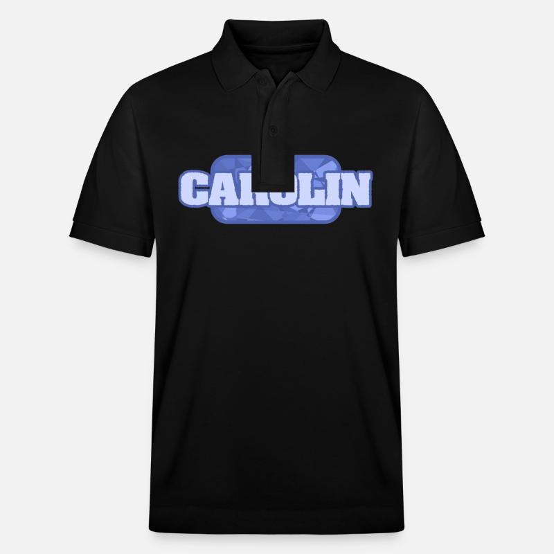 Name Carolin - Stanley/Stella Unisex Bio-Poloshirt PREPSTER - Schwarz