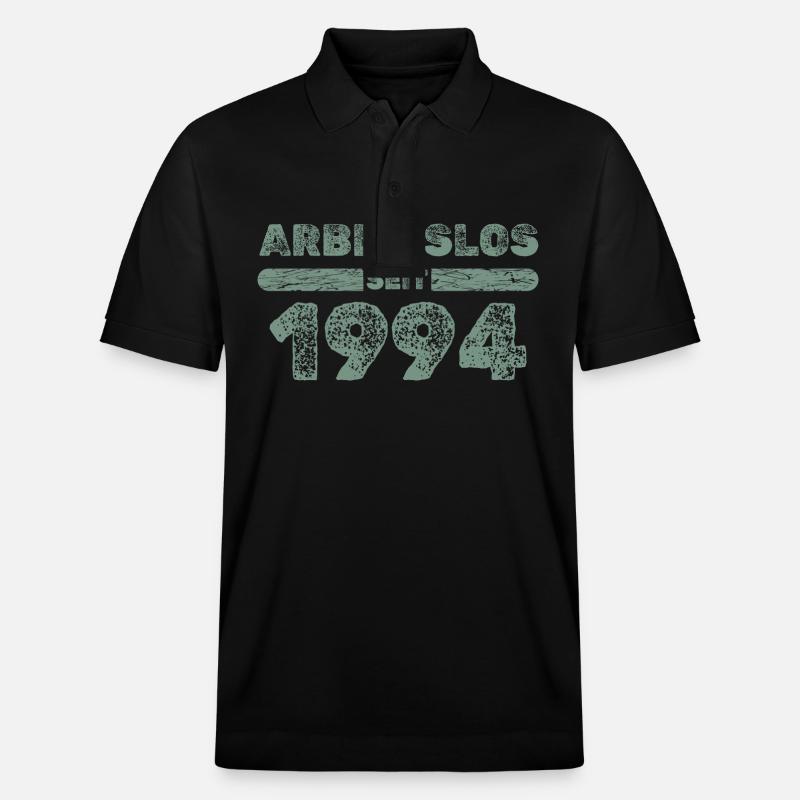 Arbeitslos 1994 - Stanley/Stella Unisex Bio-Poloshirt PREPSTER - Schwarz