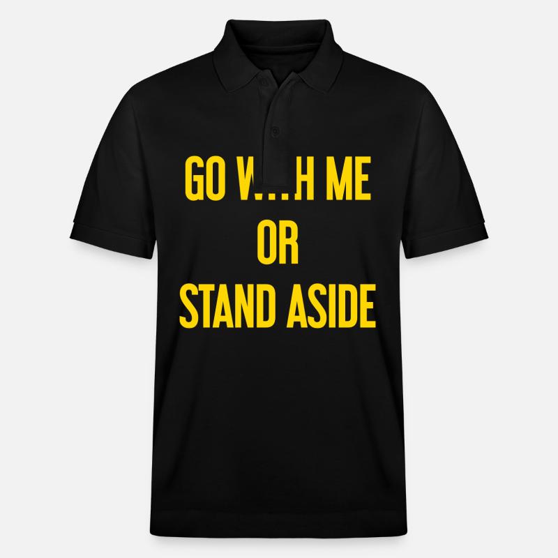 Walk with or aside - Stanley/Stella Unisex Organic Polo Shirt PREPSTER - black