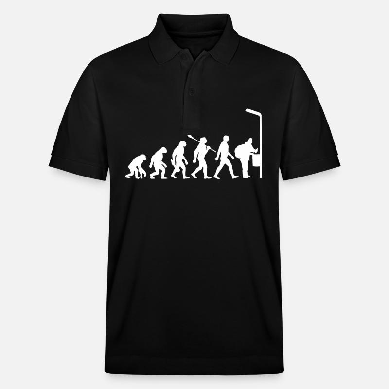 Evolution - Collecte des bouteilles - Pauvreté - Polo PREPSTER bio Stanley/Stella Unisexe - noir