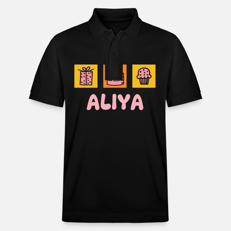 Aliya comme prénom - Polo PREPSTER bio Stanley/Stella Unisexe - noir