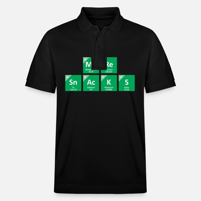 Plus de collations - Polo PREPSTER bio Stanley/Stella Unisexe - noir