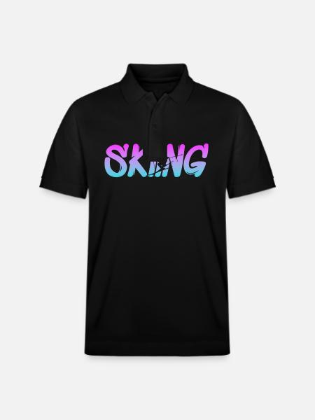 skiing - Stanley/Stella Unisex Bio-Poloshirt PREPSTER - Schwarz