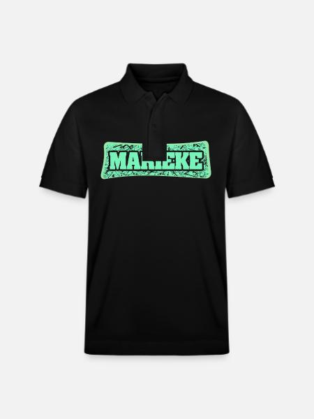 Geburtsname Marieke - Stanley/Stella Unisex Bio-Poloshirt PREPSTER - Schwarz