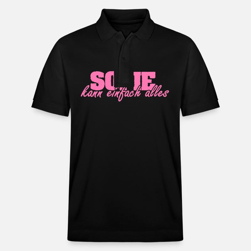 Mme Sofie - Polo PREPSTER bio Stanley/Stella Unisexe - noir