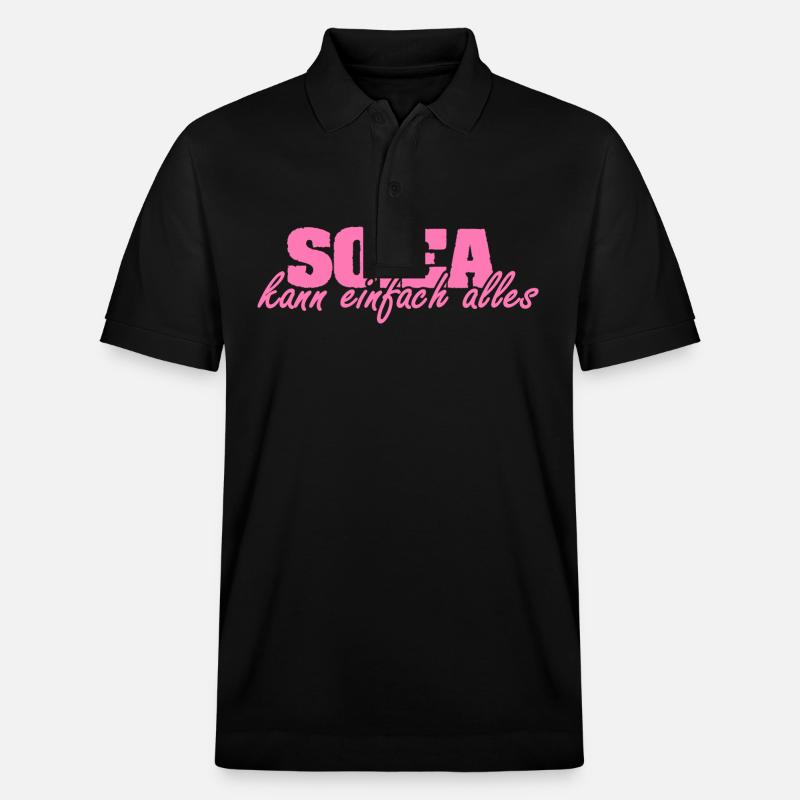 Mrs. Solea - Stanley/Stella Unisex Organic Polo Shirt PREPSTER - black