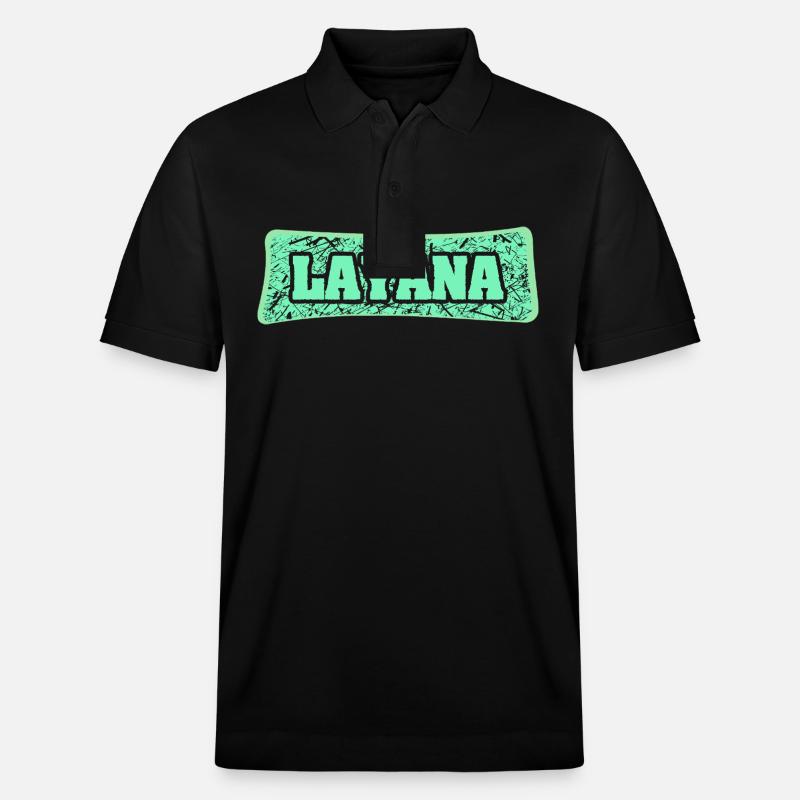 Layana als Geburtsname - Stanley/Stella Unisex Bio-Poloshirt PREPSTER - Schwarz