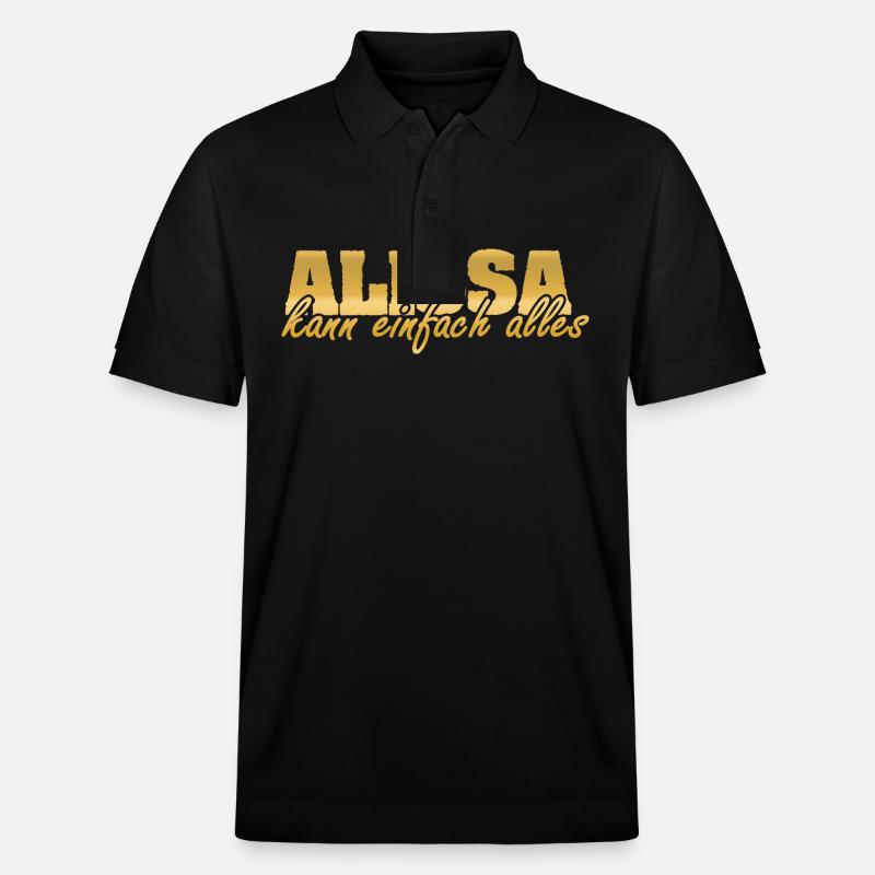 Mme Alissa - Polo PREPSTER bio Stanley/Stella Unisexe - noir