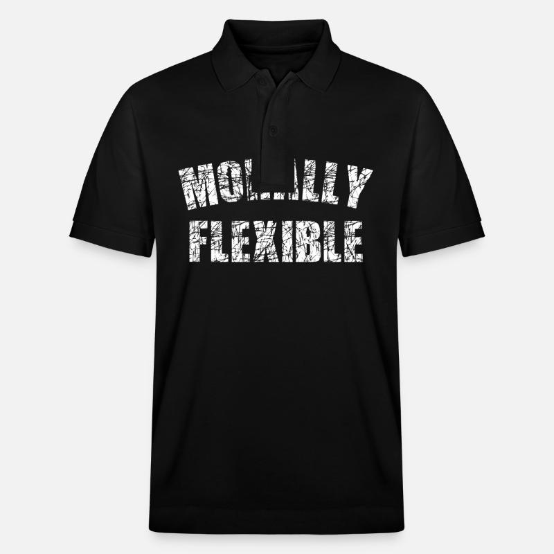 MORALLY FLEXIBLE - Stanley/Stella Unisex Bio-Poloshirt PREPSTER - Schwarz