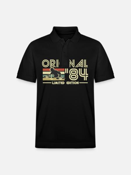 1984 - Stanley/Stella Unisex Organic Polo Shirt PREPSTER - black