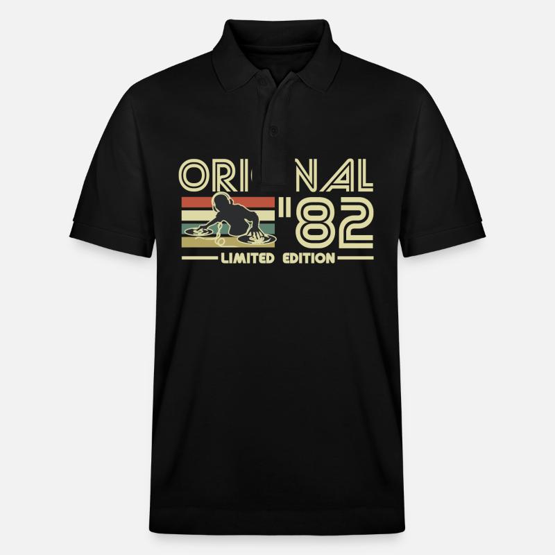 1982 - Stanley/Stella Unisex Bio-Poloshirt PREPSTER - Schwarz