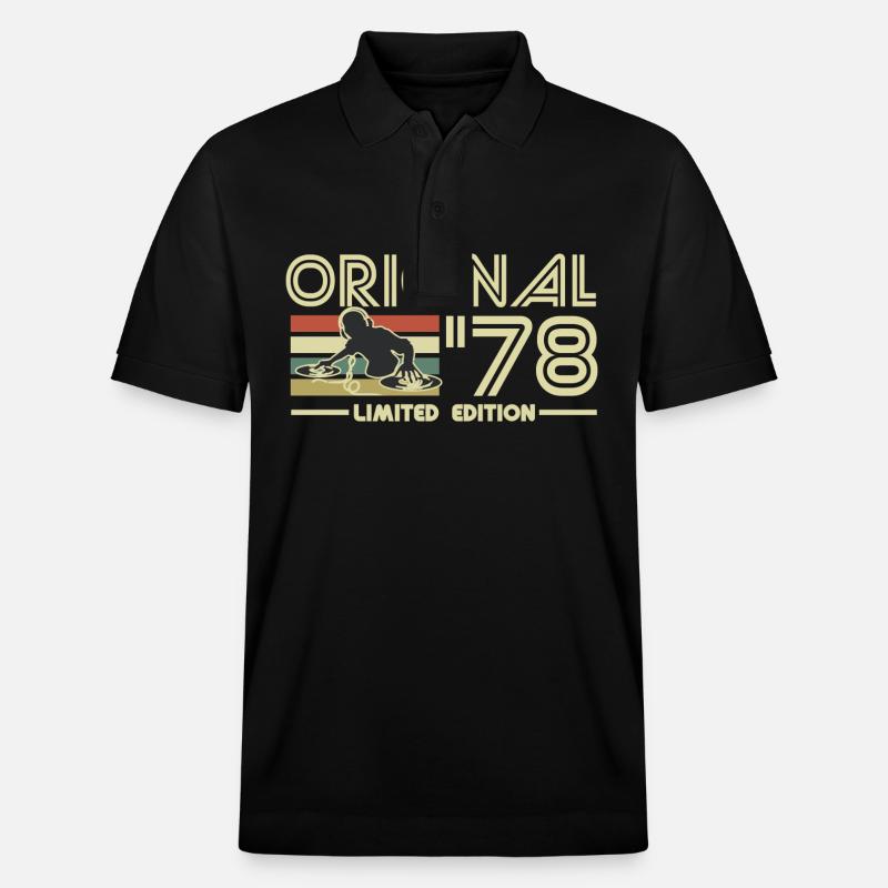 1978 - Stanley/Stella Unisex Bio-Poloshirt PREPSTER - Schwarz