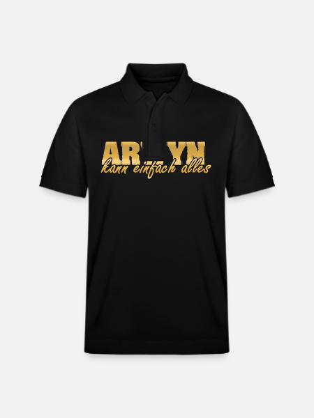 Mrs. Arwyn - Stanley/Stella Unisex Organic Polo Shirt PREPSTER - black