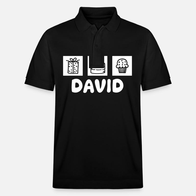 David - Stanley/Stella Unisex Bio-Poloshirt PREPSTER - Schwarz