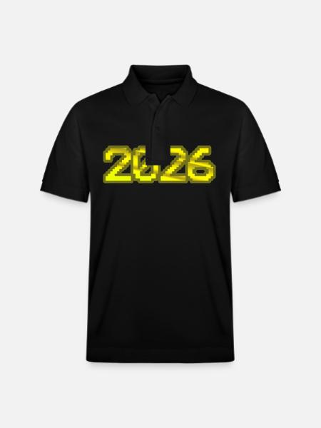 2026 - Stanley/Stella Unisex Organic Polo Shirt PREPSTER - black
