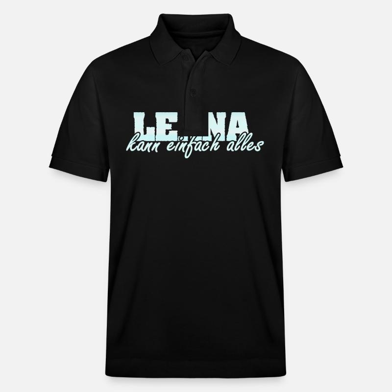 Frau Leana - Stanley/Stella Unisex Bio-Poloshirt PREPSTER - Schwarz