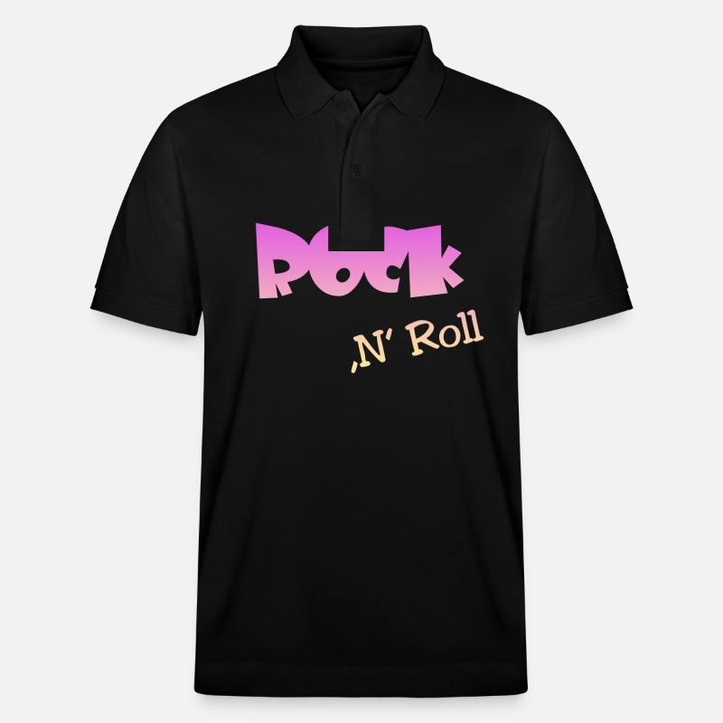Rock n Roll - Stanley/Stella Unisex Bio-Poloshirt PREPSTER - Schwarz