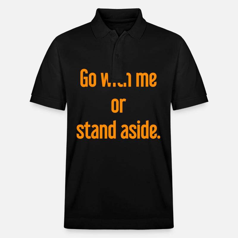 Geh mit oder beiseite - Stanley/Stella Unisex Bio-Poloshirt PREPSTER - Schwarz