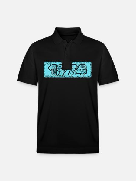 Year 1974 - Stanley/Stella Unisex Organic Polo Shirt PREPSTER - black