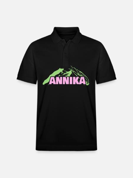 Mountaineering Annika - Stanley/Stella Unisex Organic Polo Shirt PREPSTER - black