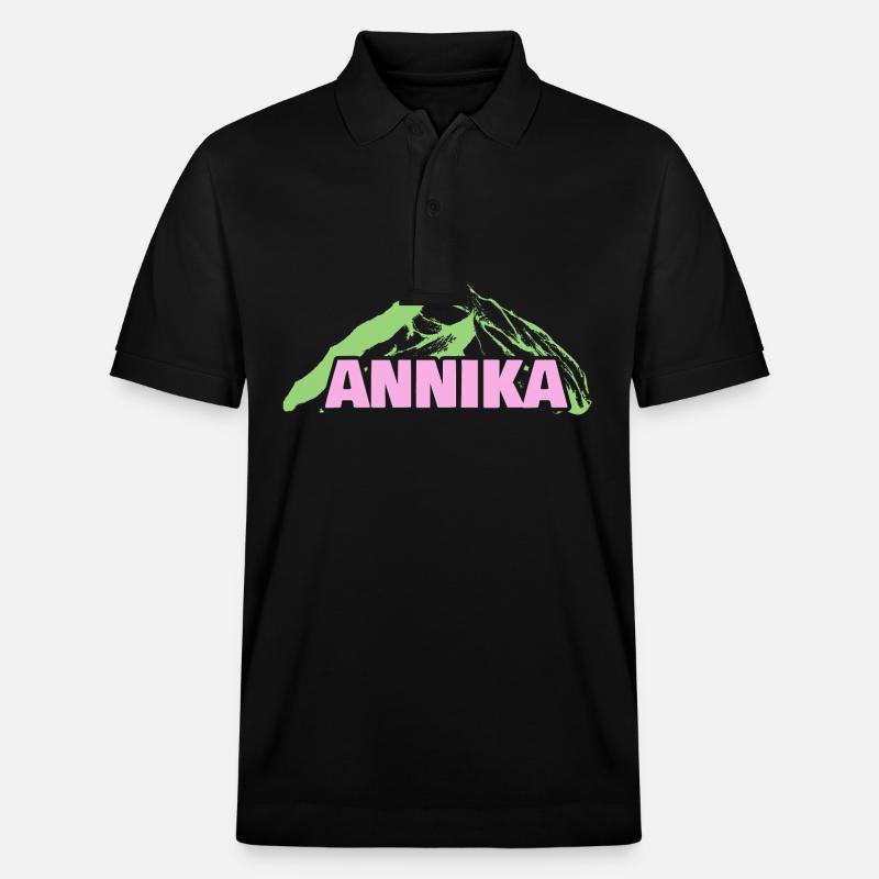 Bergsteigen Annika - Stanley/Stella Unisex Bio-Poloshirt PREPSTER - Schwarz