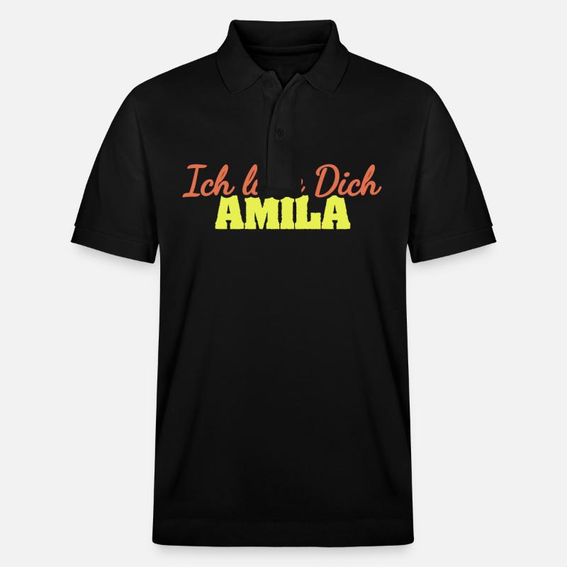 Amila als Liebe - Stanley/Stella Unisex Bio-Poloshirt PREPSTER - Schwarz