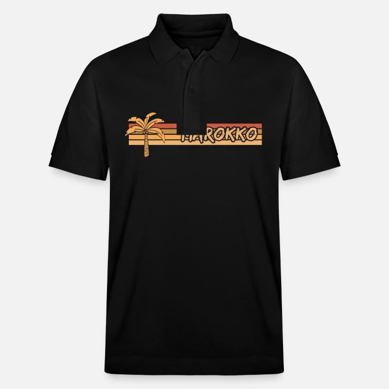 Le Maroc en vacances - Polo PREPSTER bio Stanley/Stella Unisexe - noir