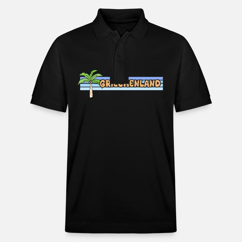 La Grèce comme vacances - Polo PREPSTER bio Stanley/Stella Unisexe - noir