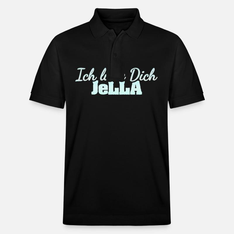 Geschenk für Jella - Stanley/Stella Unisex Bio-Poloshirt PREPSTER - Schwarz