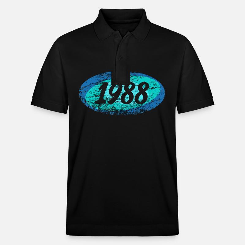 Elypse 1988 - Stanley/Stella Unisex Bio-Poloshirt PREPSTER - Schwarz