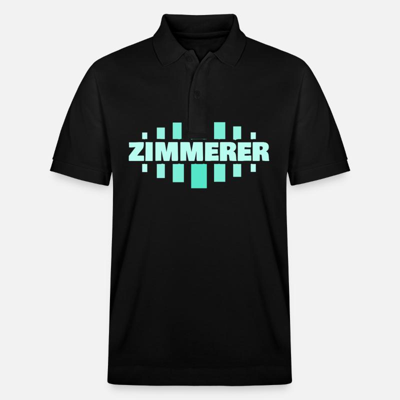 Zimmerer als Beruf - Stanley/Stella Unisex Bio-Poloshirt PREPSTER - Schwarz