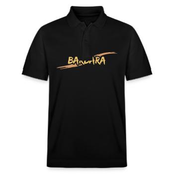 Barbara als Barbara - Stanley/Stella Unisex Bio-Poloshirt PREPSTER - Schwarz - Vorne - Roxy (174cm) & Andy (188cm)