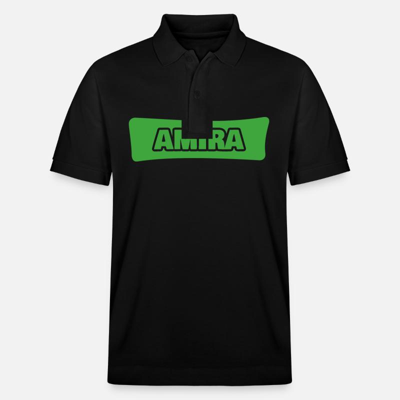 Amira als Geburt - Stanley/Stella Unisex Bio-Poloshirt PREPSTER - Schwarz