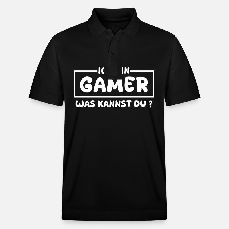 Gamer als Beruf - Stanley/Stella Unisex Bio-Poloshirt PREPSTER - Schwarz