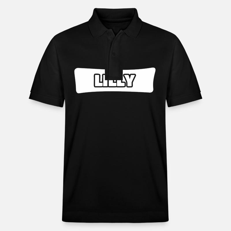 Lilly als Name - Stanley/Stella Unisex Bio-Poloshirt PREPSTER - Schwarz