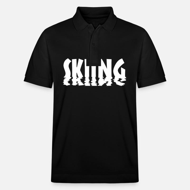 Skiing - Stanley/Stella Unisex Bio-Poloshirt PREPSTER - Schwarz