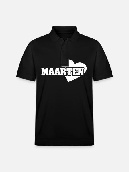 Gift for Maarten - Stanley/Stella Unisex Organic Polo Shirt PREPSTER - black