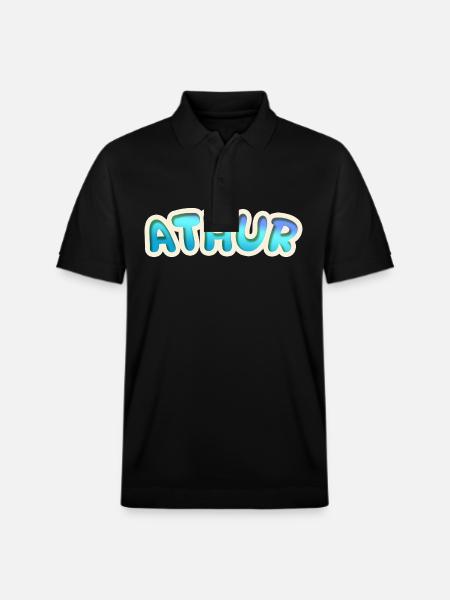 Job Athur - Stanley/Stella Unisex Organic Polo Shirt PREPSTER - black