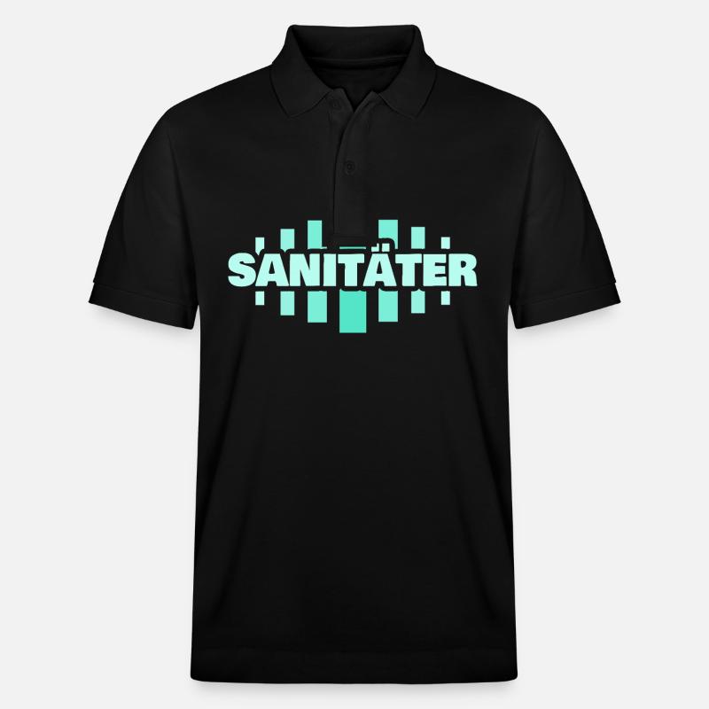 Profession : Ambulancier paramédical - Polo PREPSTER bio Stanley/Stella Unisexe - noir