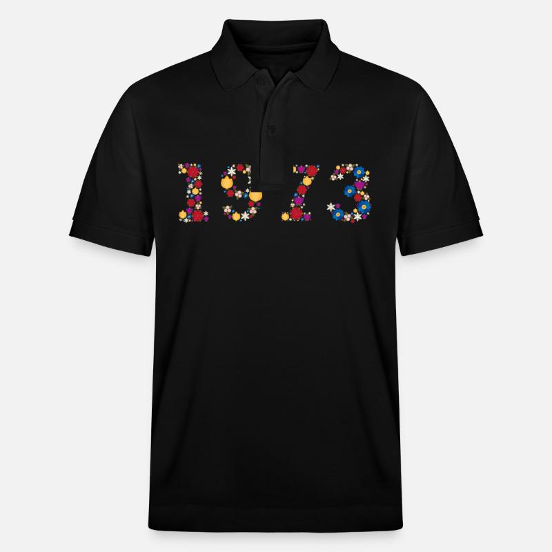 Flowers 1973 - Stanley/Stella Unisex Bio-Poloshirt PREPSTER - Schwarz