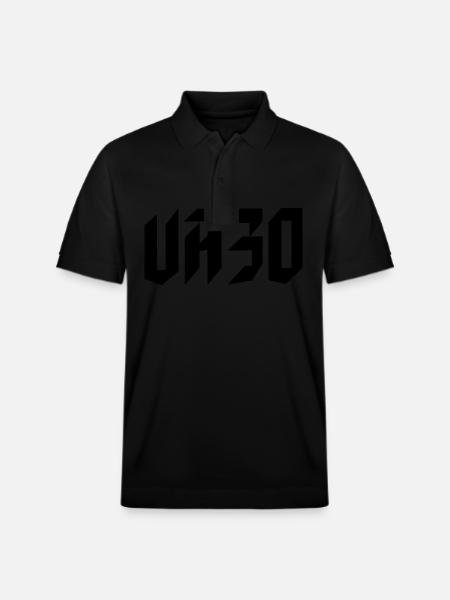 UA30 Ukrainsk Tryzub Symbol Ukraina Trident - Stanley/Stella PREPSTER økologisk unisex-poloskjorte - svart