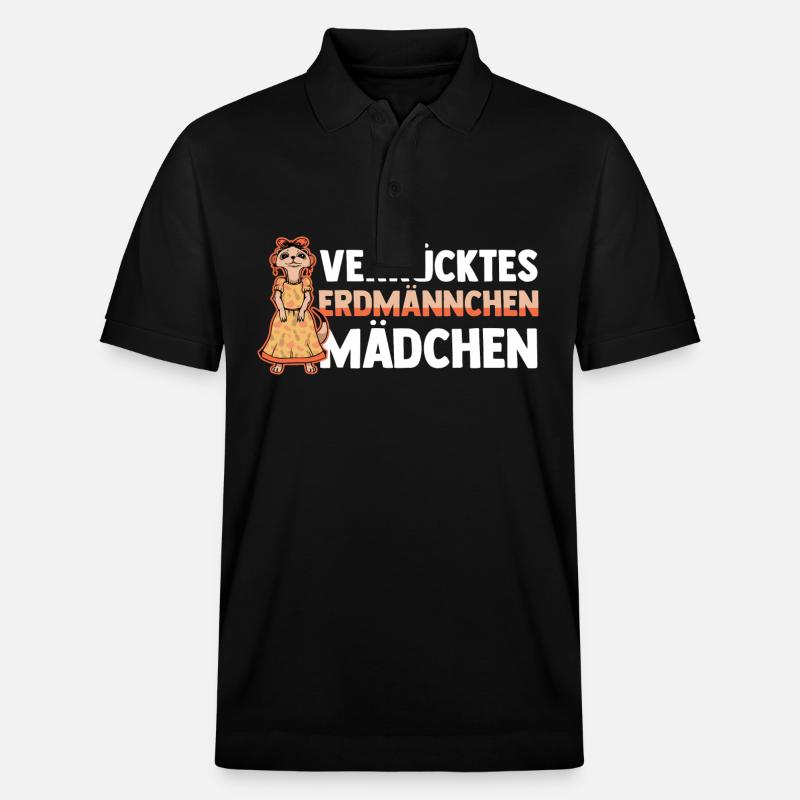 Erdmännchen - Stanley/Stella Unisex Bio-Poloshirt PREPSTER - Schwarz