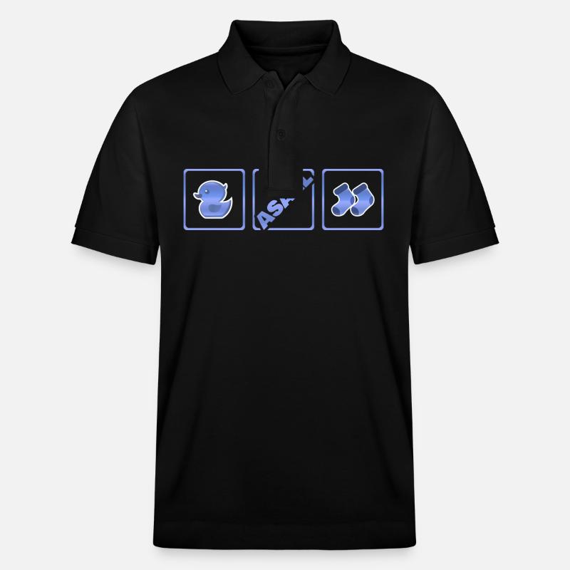 Asaël comme naissance - Polo PREPSTER bio Stanley/Stella Unisexe - noir