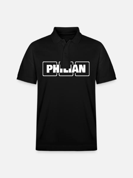 Name Philian - Stanley/Stella Unisex Organic Polo Shirt PREPSTER - black