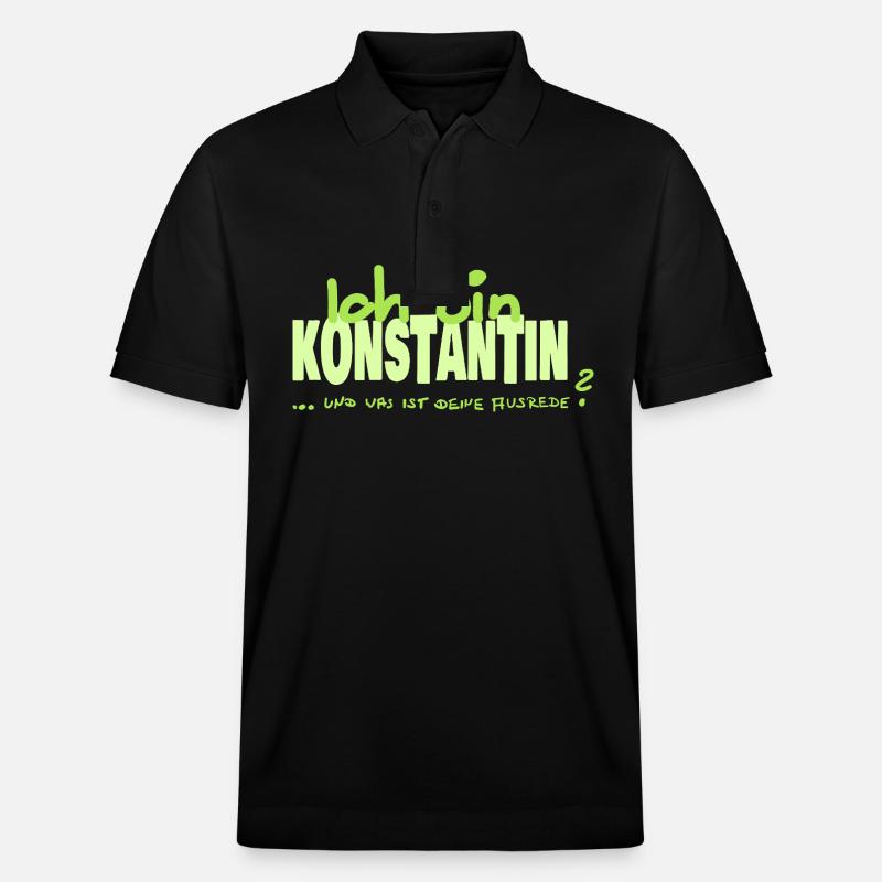 Konstantin Konstantin - Stanley/Stella Unisex Bio-Poloshirt PREPSTER - Schwarz