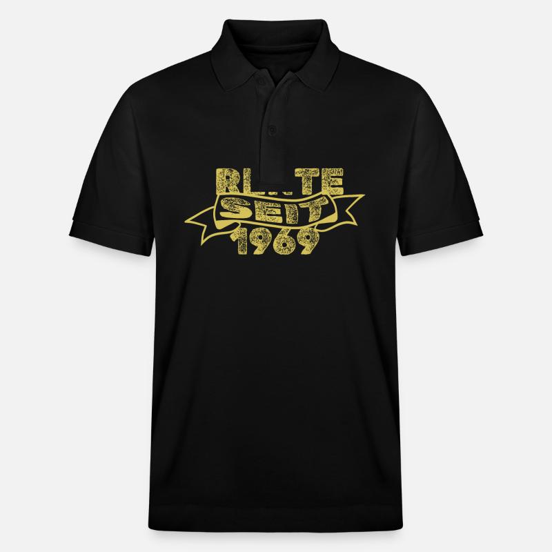 Rente 1969 - Stanley/Stella Unisex Bio-Poloshirt PREPSTER - Schwarz