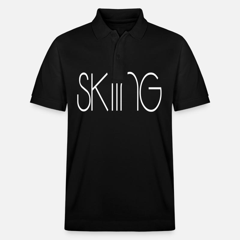 skiing - Stanley/Stella Unisex Bio-Poloshirt PREPSTER - Schwarz