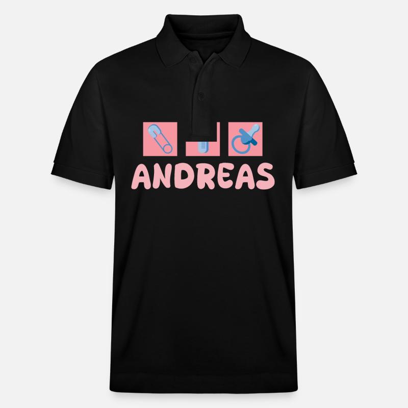 Sucette Andreas - Polo PREPSTER bio Stanley/Stella Unisexe - noir