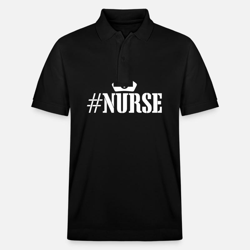 Infirmière Infirmière Dire Déclaration Profession - Polo PREPSTER bio Stanley/Stella Unisexe - noir