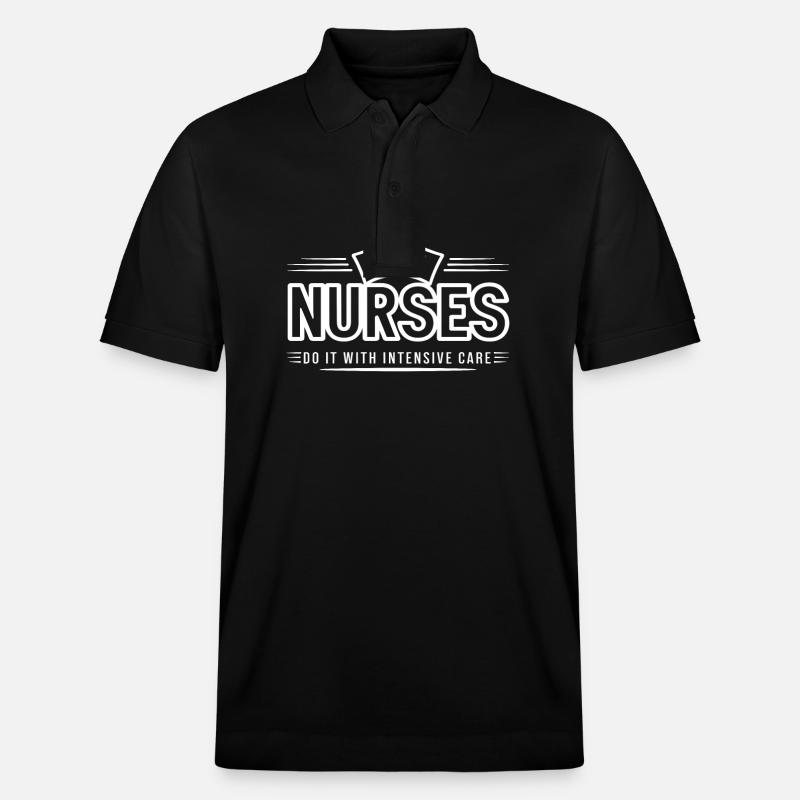 Infirmières, infirmière, assistante médicale, citation - Polo PREPSTER bio Stanley/Stella Unisexe - noir